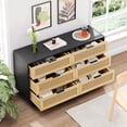 thumbnail image 3 of 51.18" 6-Drawers Rattan Storage Cabinet, 3 of 6