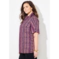 thumbnail image 3 of Catherines Women's Plus Size Petite Timeless Short Sleeve Blouse, 3 of 6