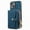 Blue, variant on Wallet Case for iPhone 15, Adjustable Detachable Crossbody Zipper Purse Case with Card Holder & Kickstand, PU Leather Flip Folio Case for iPhone 15, Blue
