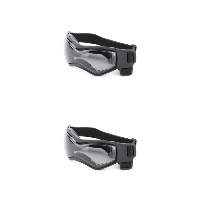 Methold 1 par de gafas para mascotas, plegables, informales, a prueba de sol, de Color sólido, para esquiar al aire libre, snowboard, gafas de Negro 2piezas