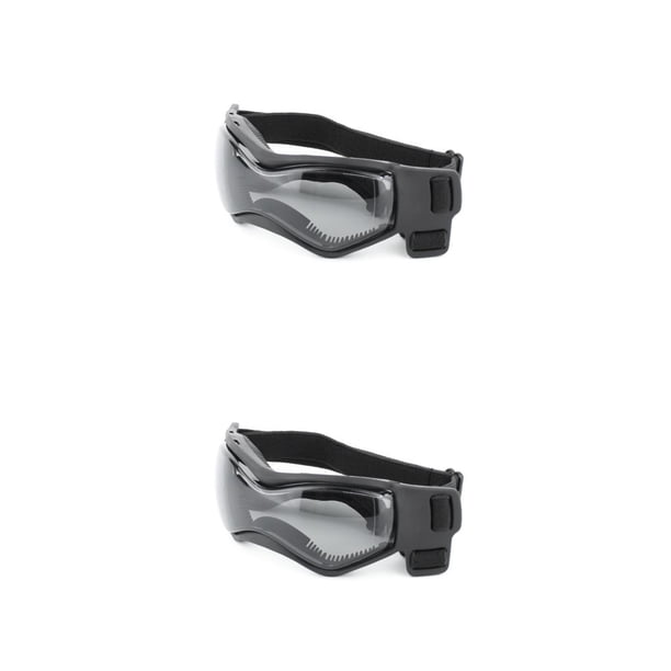 Methold 1 par de gafas para mascotas, plegables, informales, a prueba de sol, de Color sólido, para esquiar al aire libre, snowboard, gafas de Negro 2piezas
