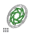 thumbnail image 1 of Rotor de freno de disco de bicicleta de 160 mm, componente premium hueco, repuesto de rotor de freno de bicicleta Verde, 1 of 9