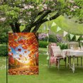 thumbnail image 6 of Fall Maple Tree House Flag 28 x 40 Inches, Country Red Maple Leaf Lake Sunshine Landscape Weather Proof Outdoor Patio Flags Double Sided Small House Decoration for Yard Lawn Outside Home, 6 of 9