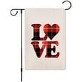 thumbnail image 1 of Valentine's Day Flag, 12.5 X 18 Inch Valentine's Heart Garden Flag, Double Sided Printing Burlap Valentine Flags with 2 Grommets, Anniversary Flag for Garden Home Valentine's Day Decoration, 1 of 1