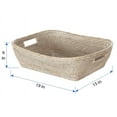 thumbnail image 4 of Kouboo La Jolla Oblong Rattan Storage & Shelf Basket, Home Countertop, Cube Storage Bins For Nursery, White Wash, 4 of 4