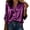 Purple, variant on TEAJOPSUU Women's Slik Satin Shirts Dressy Long Sleeve Turn Down Collar Button Down Shirts Blouses for Business Work Hot Pink