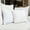 White, variant on Fabstyles 18" Throw Pillow with Poly-Insert 100% Waffle Weave Cotton Cover (Set of 2)