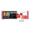KIND Whole Fruit Bars, Strawberry Apple Chia, Gluten Free, 1.2 oz, 12
