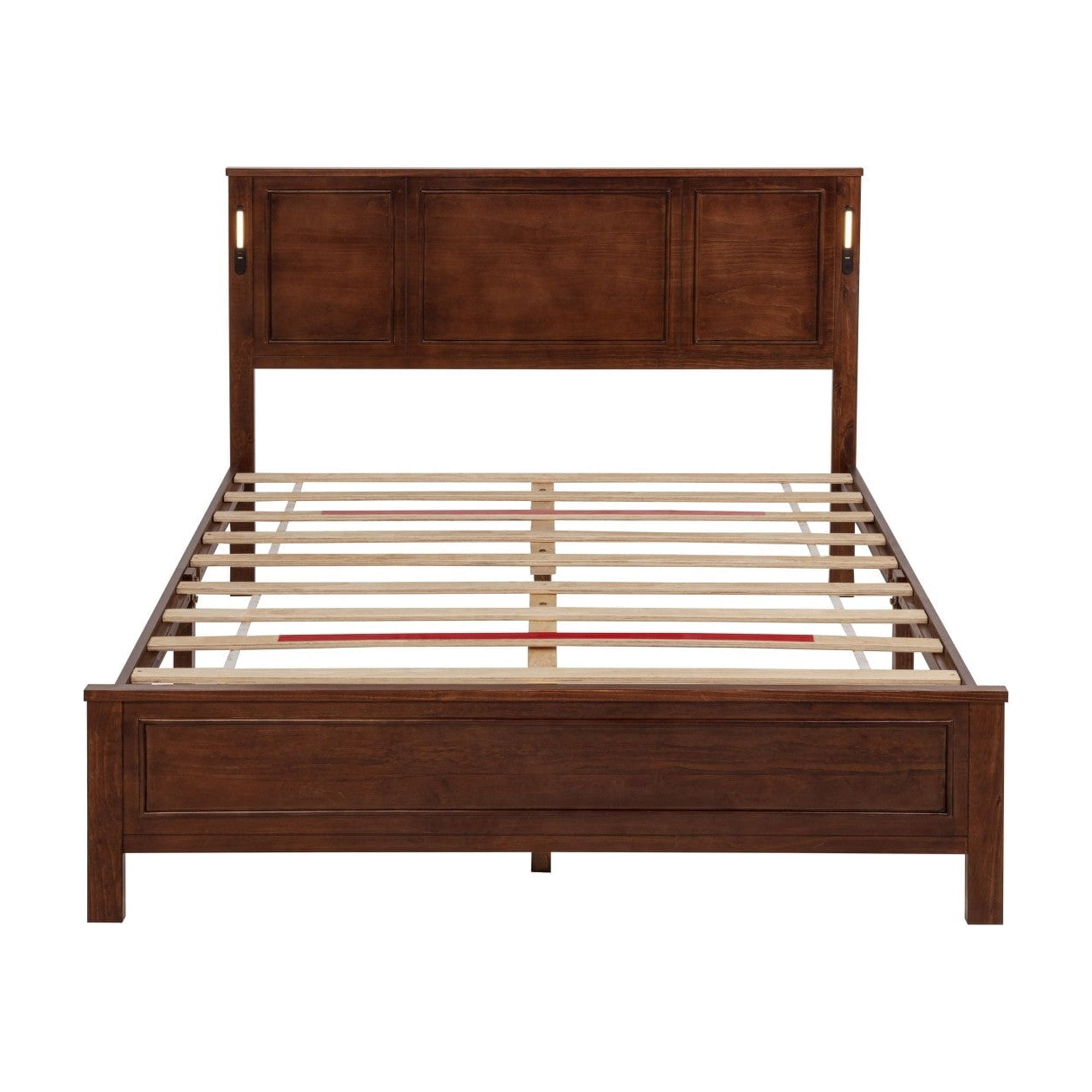 Sailvan Bed with 2 Storage Drawers, LED Lights, USB Charging Station