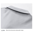 thumbnail image 6 of KeShDi Summer Linen Tshirt Mens Shirts Polo Shirt Men's Summer Casual Short Sleeve Top Solid Color T-shirt Half Sleeve Short Sleeve Collar Top/Shirt Gray L, 6 of 8