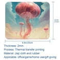 thumbnail image 5 of Jellyfish Printed Square Desk Pad, 8.3x9.8 Inch Non-Slip Rubber Bottom Gaming Mousepad, Desk Mat for Office and Gaming, 5 of 6