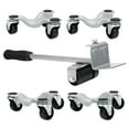 Furniture Transport Set Silver Lifter Moving Plate for Heavy Objects