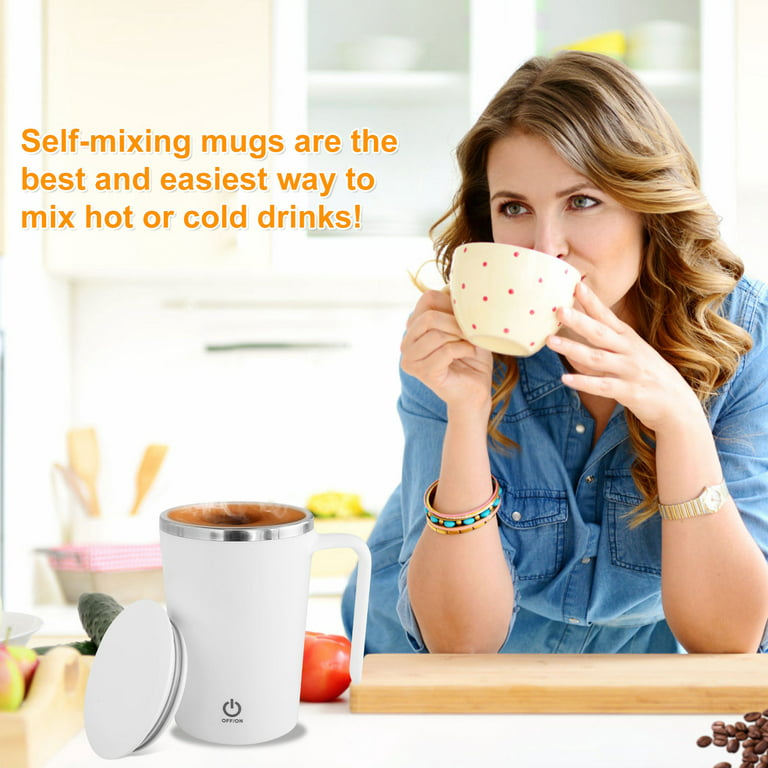 Magnetic Self Stirring Mug Coffee Automatic Mixing Cup Milk Tea Auto Gift  USA