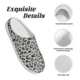 thumbnail image 5 of Easygdp Wild Animal Leopard Print Slippers for Women Mens Winter Warm Home Slippers Plush Slip on House Slippers for Indoor Outdoor Shoes-11, 5 of 7