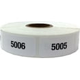 thumbnail image 4 of White with Black 1 - 1000 Consecutive Number Stickers, 3/4 Inch x 1 1/2 Inch Wide, 1 Label per Number, 1000 Total Labels, 4 of 10