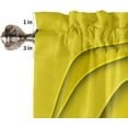 thumbnail image 5 of Ombre Valances for Windows Kitchen Valance Curtains with Wide Rod Pocket Modern Abstract Geometric Valance Curtains Bathroom Curtain Valance Yellow Grey Window Valances for Kitchen Bathroom 54"x18", 5 of 6