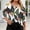 Black,Blue,Light Blue,White,Coffee,Gray,Khaki,Army Green, variant on Summer Tops Women Plus Size, 3/4 Sleeve Floral Print Square Neck Top with Asymmetric Buttons for Garden Parties, Coffee Runs & Weekend Getaways