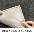 thumbnail image 6 of Daisy Flower Crystal Velvet Non-slip Floor Mat, Entryway Doormat Durable Low-Profile Mat Home Decor, Rug Washable Kitchen Bathroom Laundry Bedroom Living Room Doormats 30x17in, 6 of 7