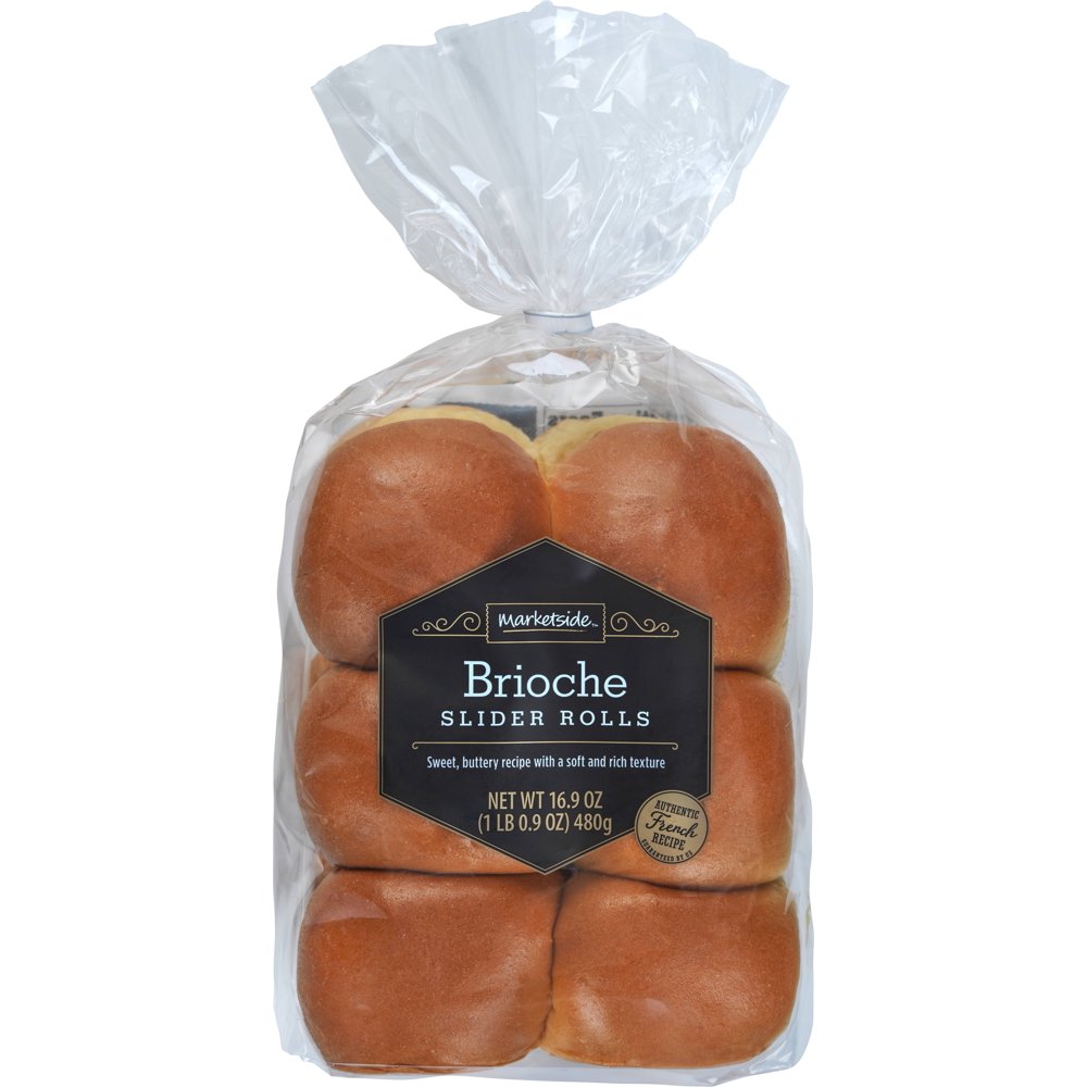 Marketside Brioche Slider Rolls, 12 count, 16.9 oz