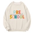 thumbnail image 5 of RMGVDSD Girls First Day Of School Sweatshirt Kids Letter Print Pullover Crewneck Sweatshirts Back To School Casual Long Sleeve Tops Tween Girls Sweatshirt 4-5 Years, 5 of 7