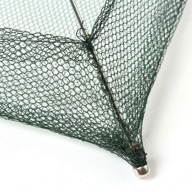 Wweixi 60cm Folded Fishing Net Small Fish Shrimp Minnow Baits Cast Mesh Trap