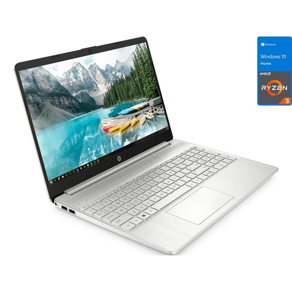 HP 15 Laptop, 15.6" FHD Display, AMD Ryzen 3 3250 Upto 3.5GHz, 4GB RAM, 128GB SSD, Vega 3, HDMI, Wi-Fi, Bluetooth, Windows 10 Home S (4J5Q2UA)