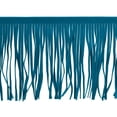 thumbnail image 1 of Uxcell 1 Yarda 10 pulgadas Fleco de Cuero Sintético PU DIY Tassel Fleco para Costura, Azul Pavo Real, 1 of 6