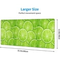 thumbnail image 4 of XL Green Orange Gaming Mouse Pad Extended Stitched Edges Mousepad Long NonSlip Rubber Base Desk Mat Ideal for Work, Office, Home, Computer, Laptop Perfect for Gamers, 4 of 6