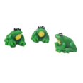thumbnail image 4 of 1/12 Accesorios De En Miniatura 3 UNIDS Rana Modelo Animal Habitación pequeña sala Estante Decoración Hugo Casa de muñecas Rana en miniatura, 4 of 6
