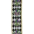 thumbnail image 3 of 2.5" Fleur De Lis Harlequin Tinsel Ribbon: Mardi Gras (10 Yards), 3 of 3