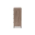 thumbnail image 5 of Baxton Studio Daxton Moderne et Contemporain Bois Finition Chêne Rustique Commode de Rangement 4 Tiroirs, 5 of 5