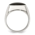 thumbnail image 2 of Sterling Silver Polished Black Onyx Ring QR6987, 2 of 6