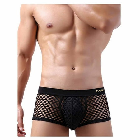 

Yclkvgw Workout Bra Men s Low-rise Nightwear Sexy Underwear Man Transparent Mesh Boxers Briefs Short Polyester Night Dress for Women Sleepwear