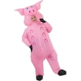 thumbnail image 3 of Inflatable Pig Costume - Adult Pink Pig Blow Up Costume, 3 of 6