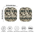 thumbnail image 3 of Yuyamidu Aztec Car Sun Shade for SUV Truck Van 2 Piece Cow Print Car Windshield Shades Universal Car Windshield Visor Sun Shade Fashion Sunshades for Car Windows, 3 of 5