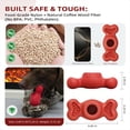 thumbnail image 4 of Juguete para Masticar Perros SHINKAI Interactivo Congelado para Rellenar en Rojo, 4 of 6