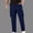 Dark Blue, variant on Men's Straight Leg Work Pants with Multiple Pockets