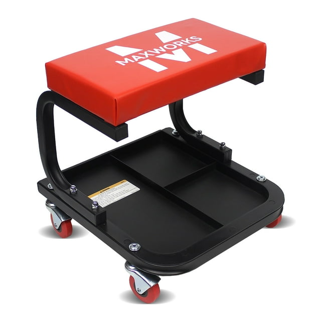 Asiento con ruedas Mechanics MaxWorks 50875, 113 kg de capacidad