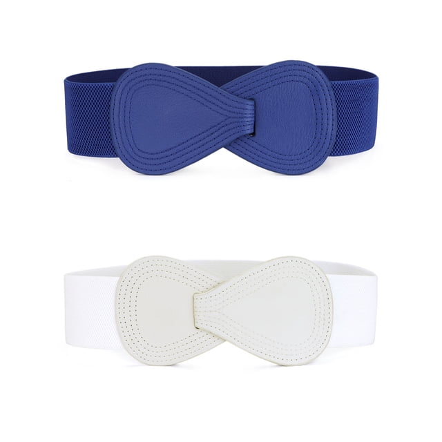 Unique Bargains Ceinture Élastique en Forme de 8 pour Femmes