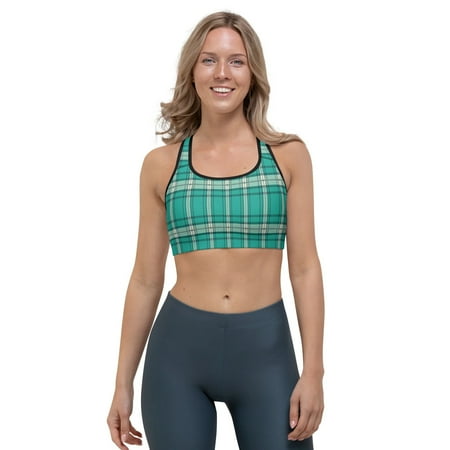 

Women’s Plaid Pattern Soft Colorful Comfortable Sports bra