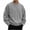 Gray, variant on Chiccall Mens Corduroy Sweatshirts Crewneck Long Sleeve Pullover Casual Loose Athletic Sweatshirts