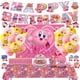 thumbnail image 2 of Lindo Kirby superestrella fiesta desechable pancarta vajilla colgante bandera Kirby superestrella globos set decoración de pastel de cumpleaños, 2 of 5
