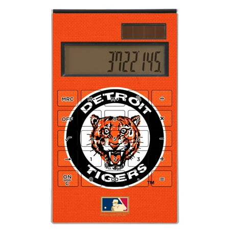 Detroit Tigers 1961-1963 Cooperstown Solid Design Desktop Calculator - No