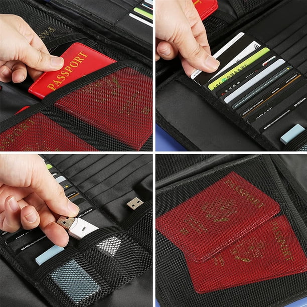 3 paquetes de tarjetas flash selladas para almacenar documentos importantes, pasaportes, certificados y varias capas de documentos legales.
