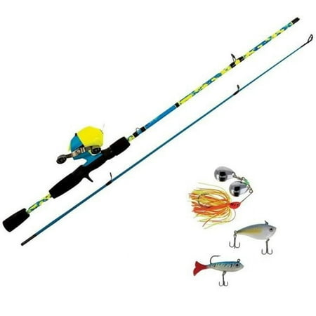 Eagle Claw 5 ft. 6 in. Brave Eagle Medium Spincast Fishing Rod Combo