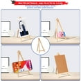 thumbnail image 5 of 30 Pack Tall Wood Easels Tabletop Display Easels Art Craft Painting Easel Stand Wooden Triangle Painting Easel Arts Crafts Tripod Easels for Artist Adults Students (7.8 x 3.6 inch) as shown in the, 5 of 6