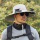 thumbnail image 1 of Sombrero de pesca al aire libre con ventilador solar ancho para hombre, sombrero para el sol con ventilador solar, sombreros de pesca con ventilador ajustable de 3 velocidades, sombrero con ventilador, 1 of 3