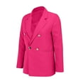 thumbnail image 5 of CENGNIAN No Boundaries Women's Business Lapel Blazer,Womens Long Sleeve Work Jacket,Casual Office Open-Front Coats For Ladies,Red,Size L, 5 of 7