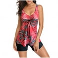 thumbnail image 2 of TIMIFIS Women's Ruffle Bikini Swimsuit High Waisted Bottom Plus Size Swimwear Tankini, 2 of 4