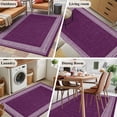 thumbnail image 5 of 3'x5' Area Rugs, Dark Purple Retro Greek Key Indoor Outdoor Area Rug for Living Room Bedroom, Geometric Greece Ancient Farmhouse Washable Bathroom Rugs Kitchen Floor Carpet Mats Home Decor Aesthetic, 5 of 8